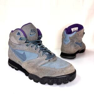 Vintage 90s NIKE Caldera Hiking Boot Size 8 Suede Camping Outdoor Gorpcore Cabin